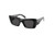 PRADA Sunglasses 0PR 13ZS MT Black Grey