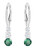 Swarovski LD Attract Trilogy rhodium plated crystal earrings