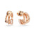 Swarovski Hyperbola Rose Gold Hoop Earrings - 6635605