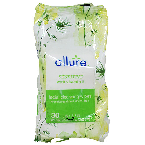 ALURE FACIAL CLNSNG WIPE 30CT-SNSTV