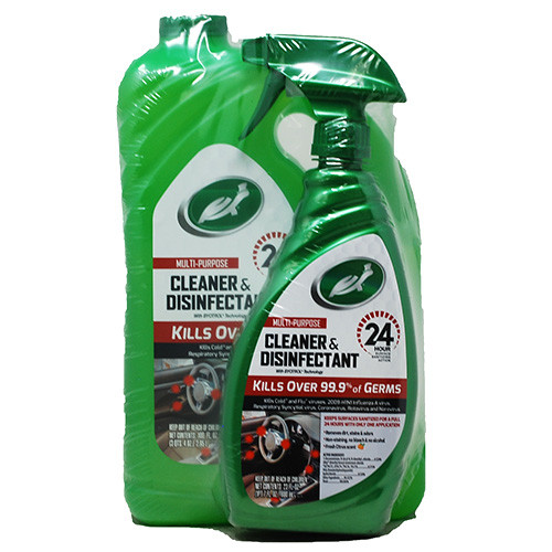 TURTLE WAX CLEANER & DISINFECTANT DOUBLE PACK