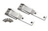 Tailgate Hinge (pair) - Polished Stainless Steel (30478)