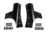 Windshield Supports (pair) - Black Powder Coated Stainless (50574)