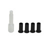 Door Hinge Liners (2 Door) - Black Delrin (70001)