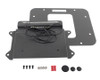 BackSide License Plate Mount with LED's - Black Textured Stainless (80707)