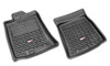 Floor Liner, Front; Black, 2007-2014 Toyota FJ Cruiser (Automatic)