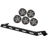 Hood Light Bar Kit, 5 Round LEDs, 07-18 Wrangler