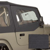 Upper Soft Door Kit Blk Denim 88-95 Wrangler YJ