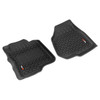 Floor Liner, Front; Black, 2011-2012 Ford F-250 / F-350 Regular / Extended / Super Crew Cab