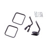 Side Mirror Kit, Black, 55-86 Jeep CJ Models (11001.11)