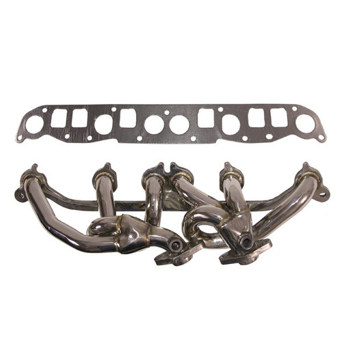 Polished Stainless Header, 4.0L, 00-06 Wrangler Polished Stainless Header, 4.0L, 00-06 Wrangler