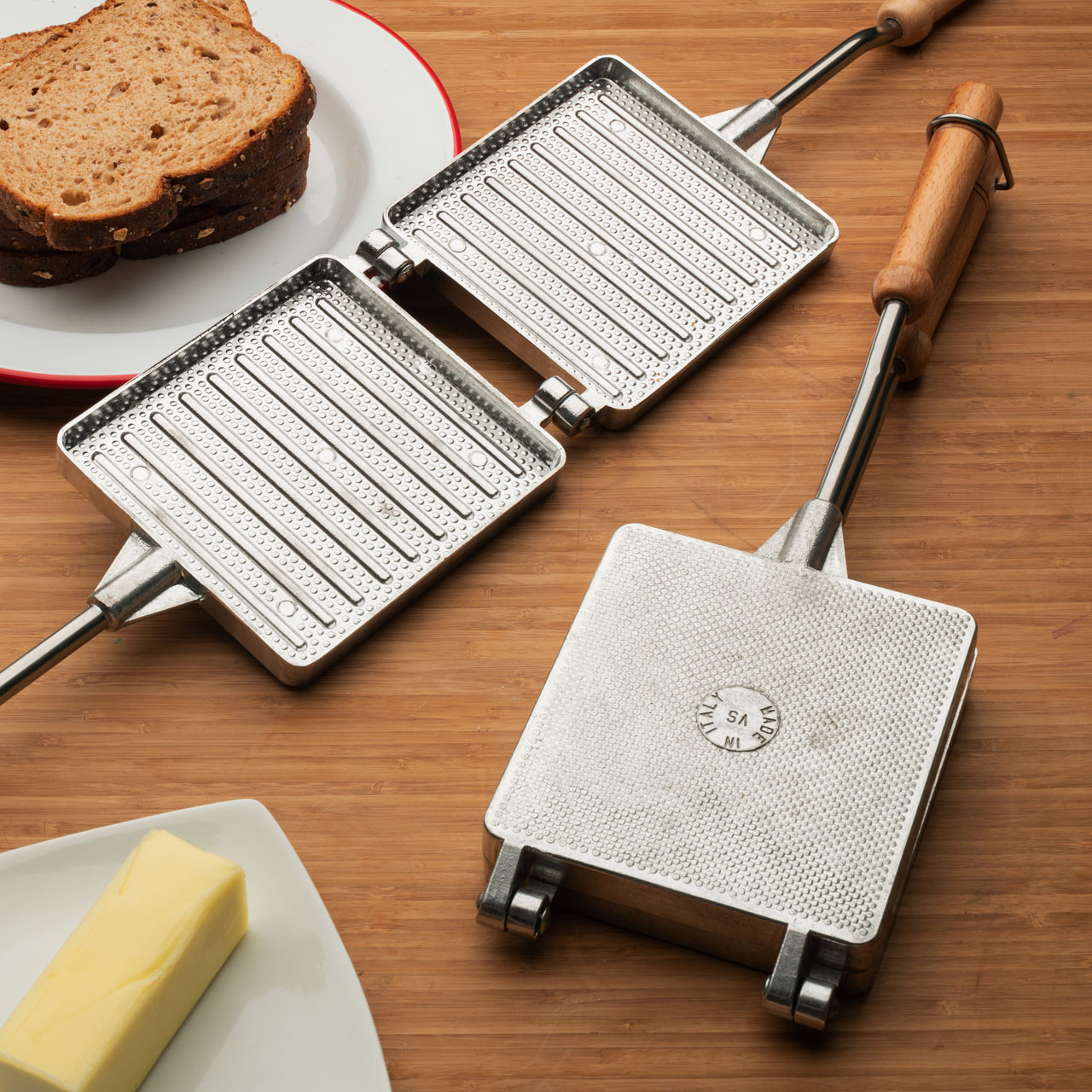 Stovetop Sandwich & Grill Press, Cast Aluminum Cookware