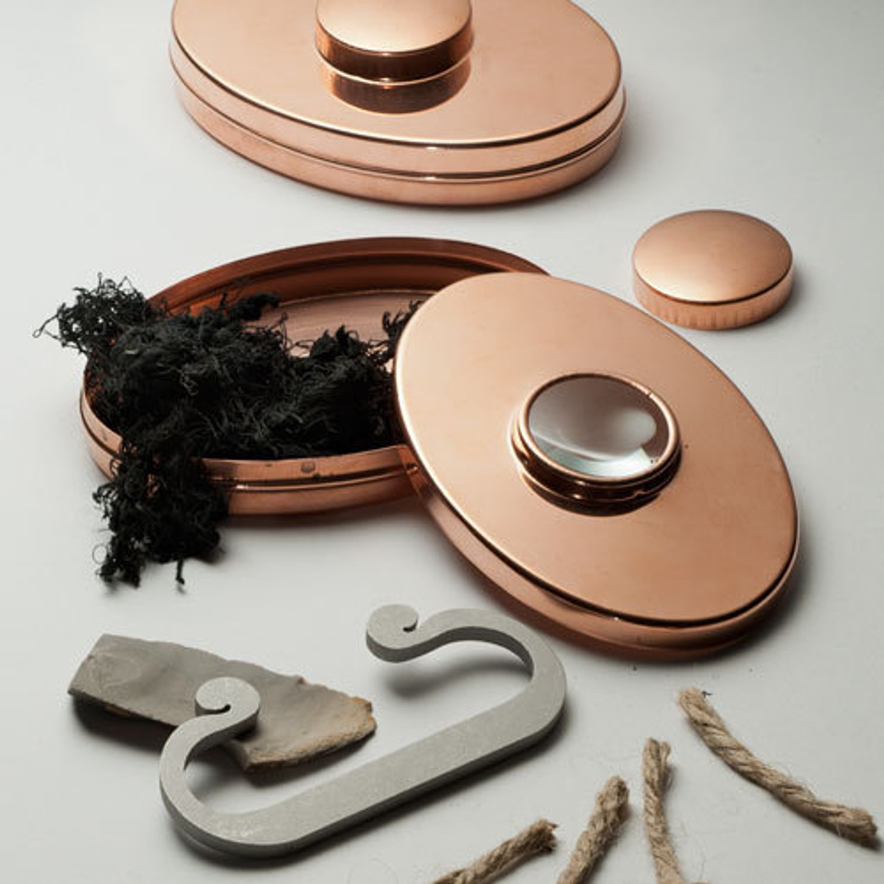 Copper Tinder Box & Fire Starter Kit