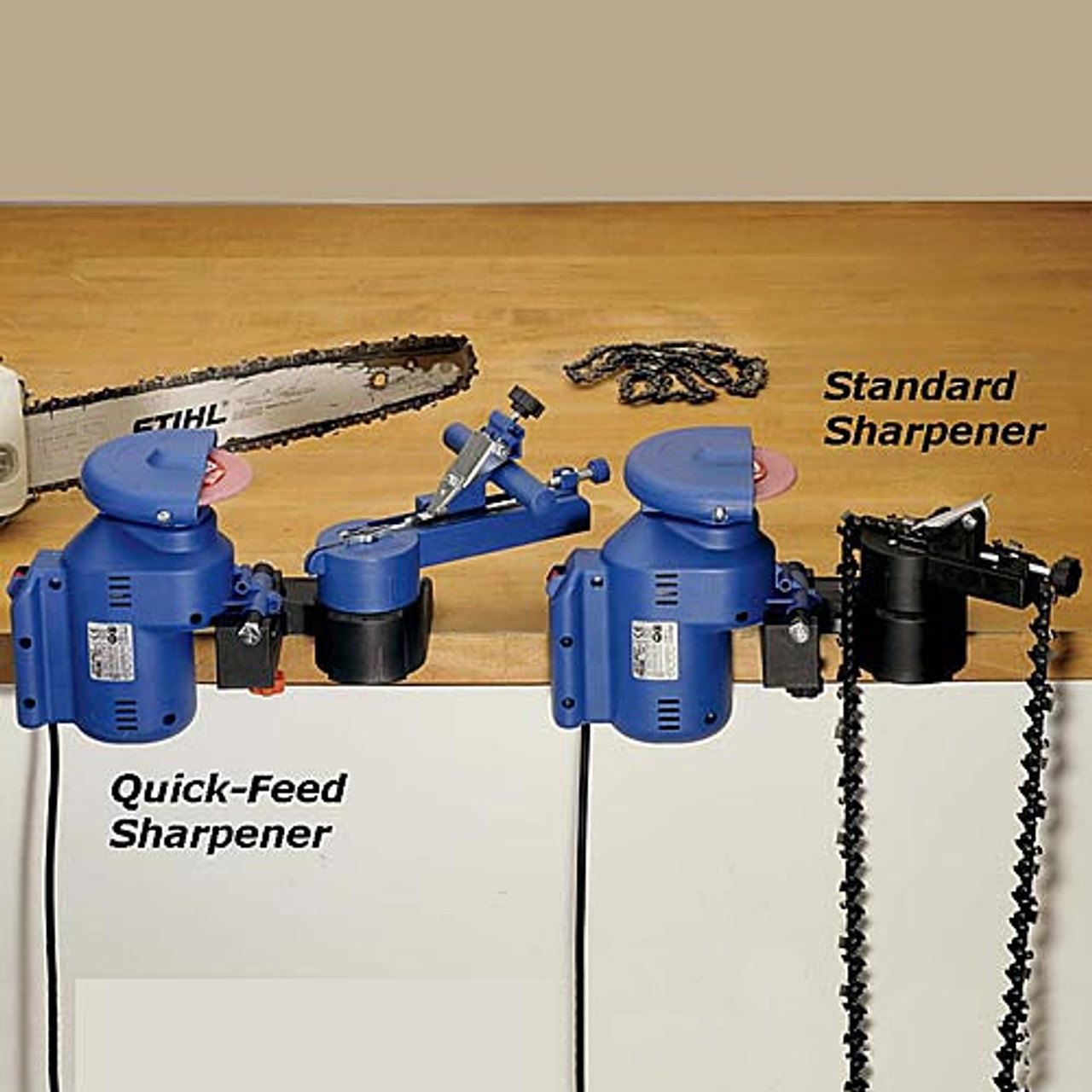 KATSU Tools 100097 220W Chainsaw Sharpener Grinder - Black/Blue for sale  online
