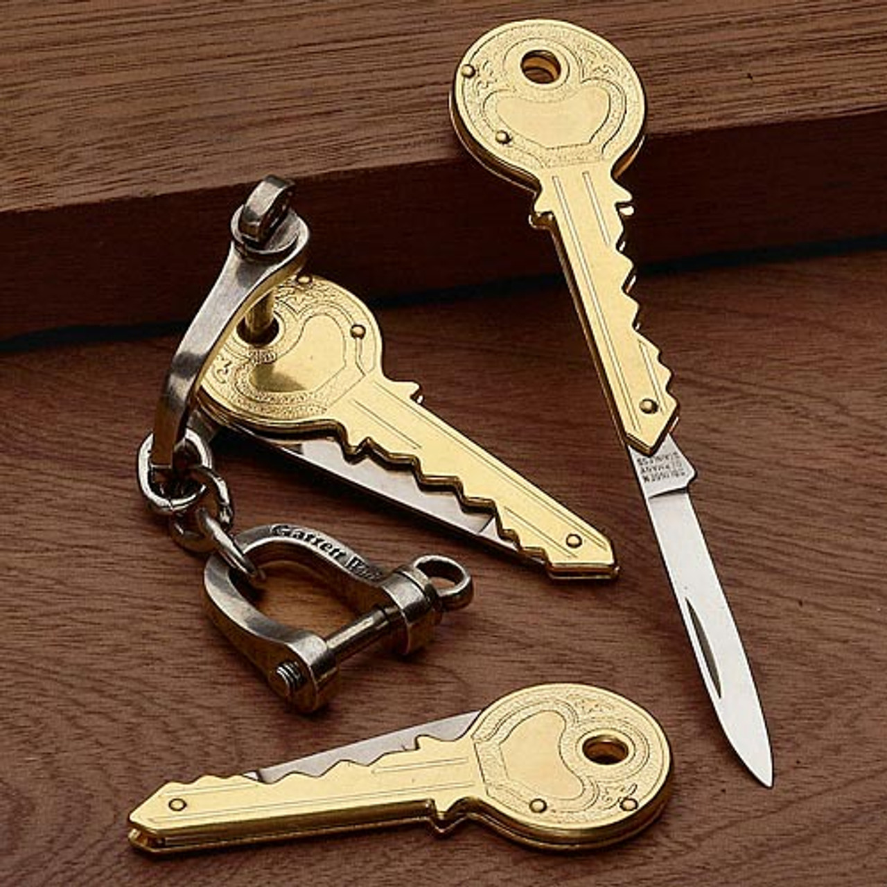 Key-Shaped Stainless Steel Folding Knife