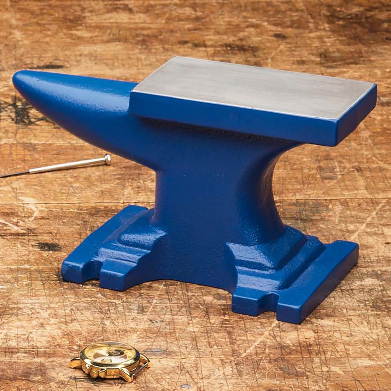 HimaPro himapro single horn anvil for blacksmith blue - 11 lbs