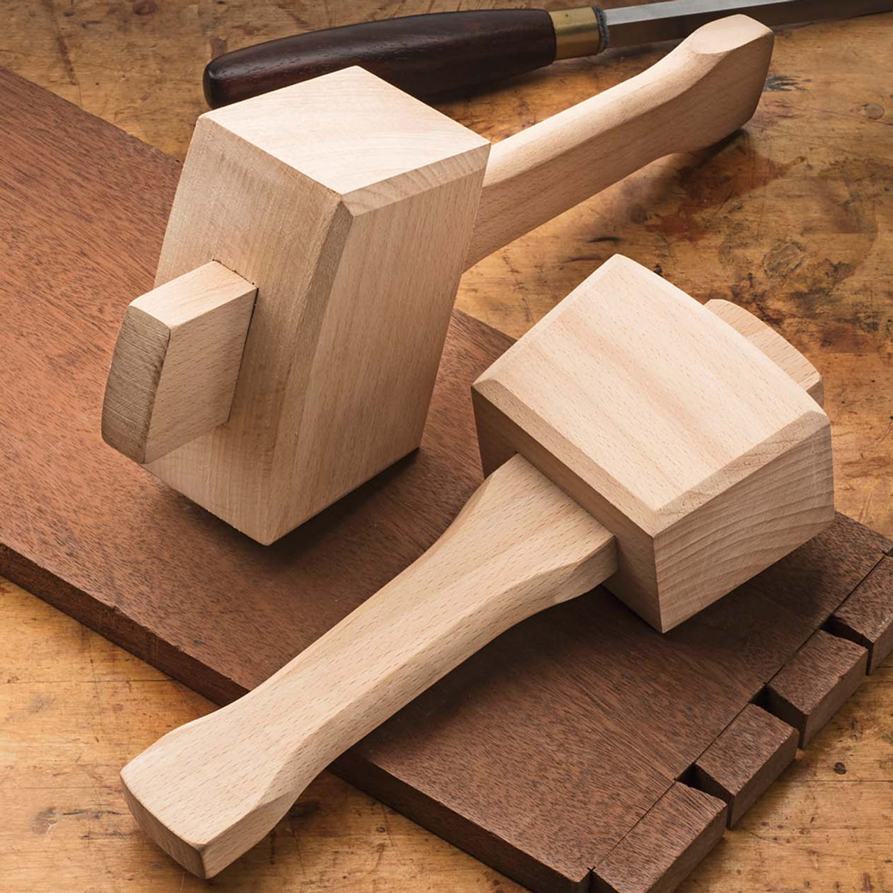 Beech Solid Carpenter Wood Wooden Mallet Hammer Handle Woodworking Tool