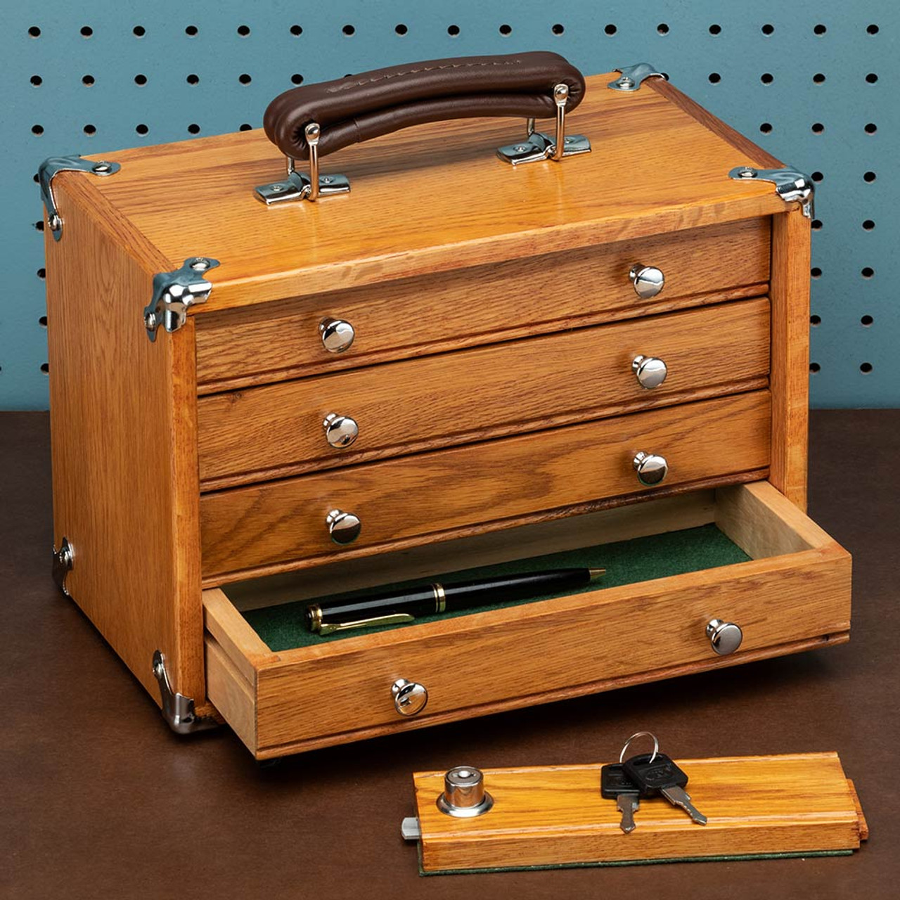 Gerstner International Oak Chest  Buy This Elegant Oak Tool Chest at  Garrett Wade