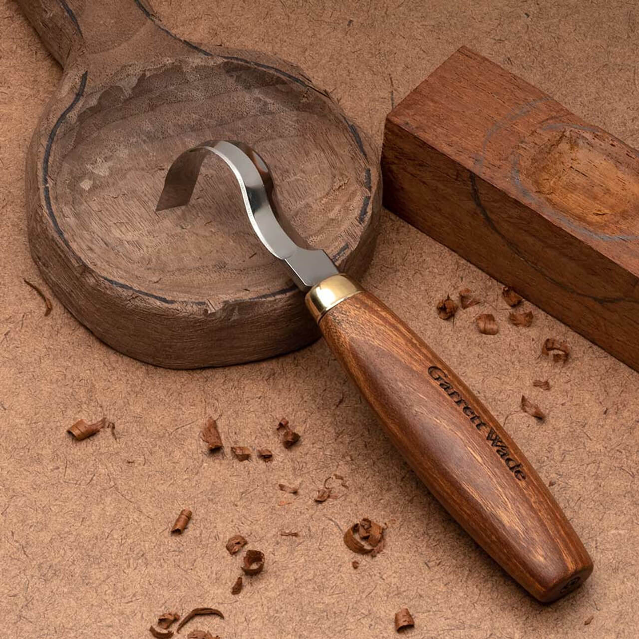 Hook Carving Spoon Carving Knife - Deepwoods Ventures - Wooden