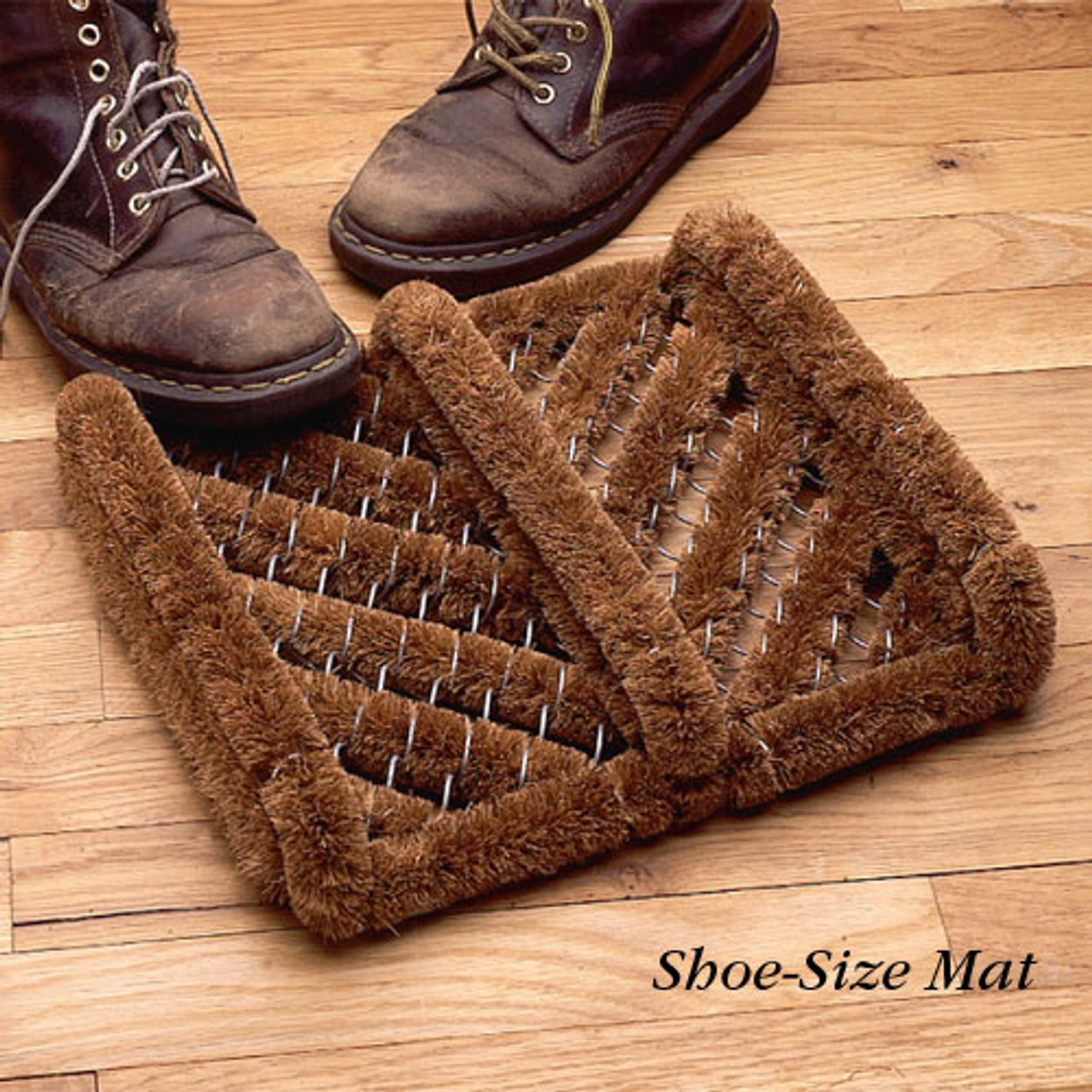 Wooden Door Mat  Garrett Wade's Stylish Wood Slat Door Mat