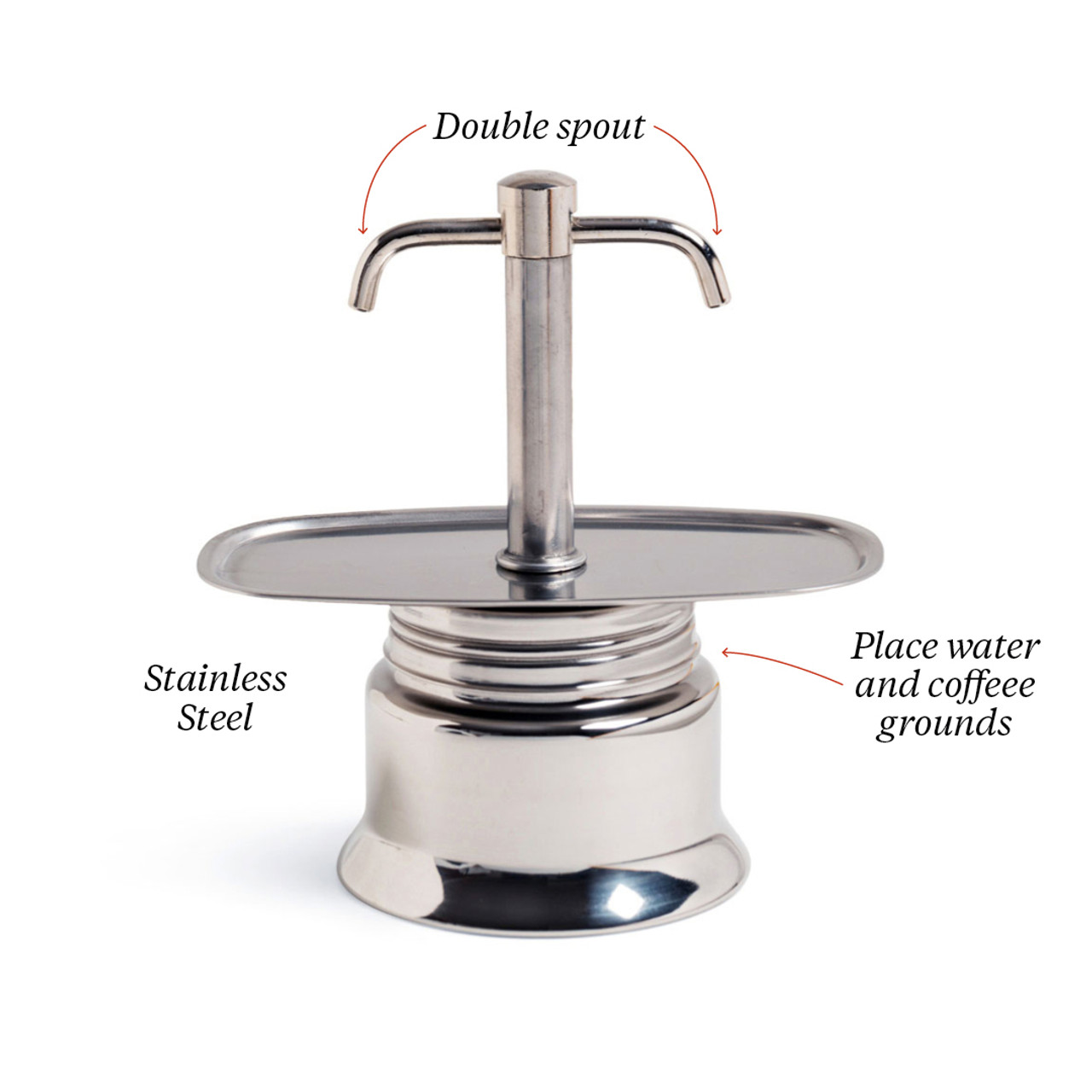 Japanese Stainless Steel Vintage INOX Double Walled Espresso Cups