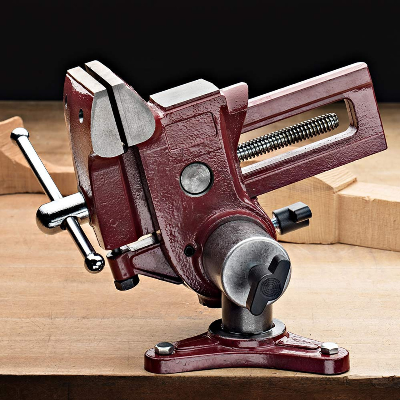 Bench Vise Heavy Duty Work Bench Table Vise Miniature Vise Wood Carving  Vise Blue Workbench All Steel Repair Tool To Rotate Pipe Vice Woodworking 