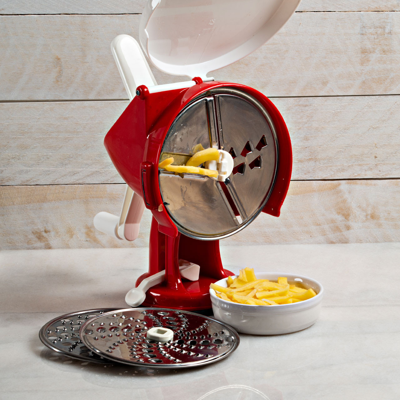 Hand Crank Food Processor, Italian-Made