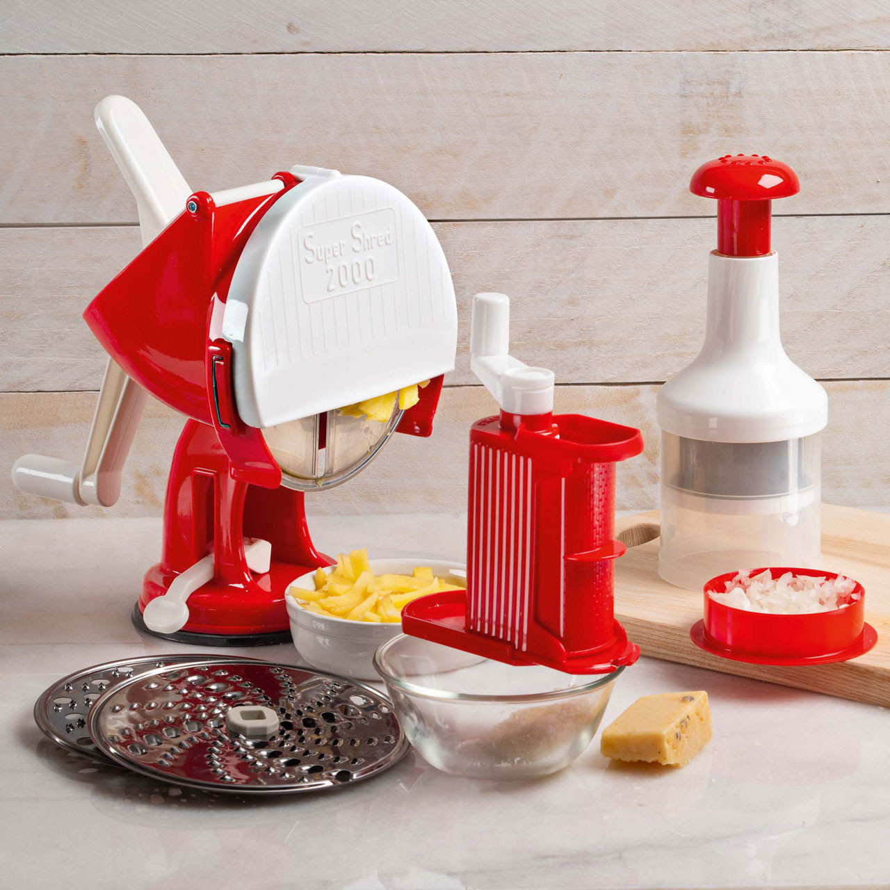 manual food processor, hand-powered miracle chopper