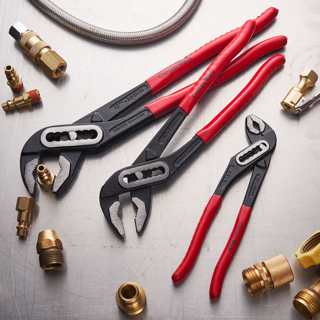 THREE PLIERS WRENCHES
