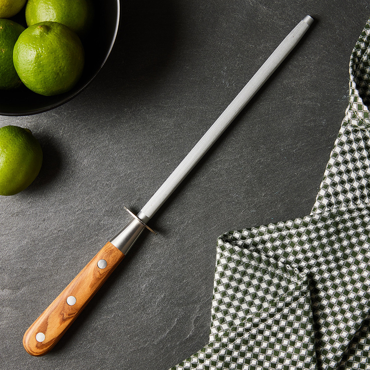 Sabatier 10 Chef's Knife Carbone Steel with Olivewood Handle