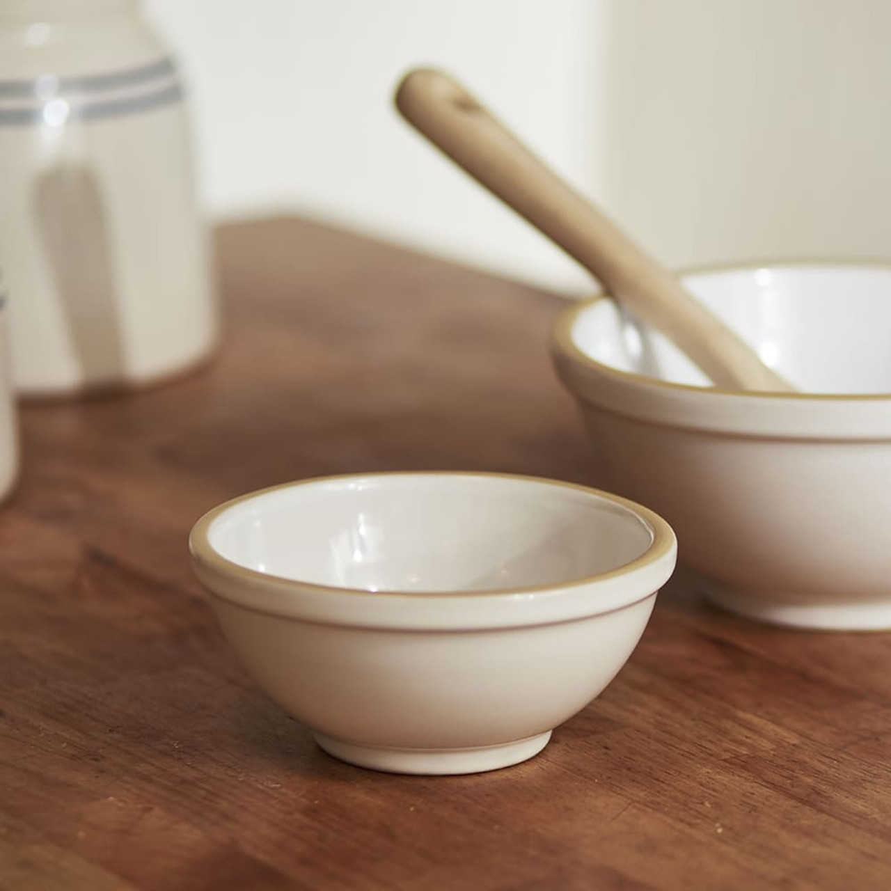 Pair of Ceramic Artisanal Kitchen Bowls