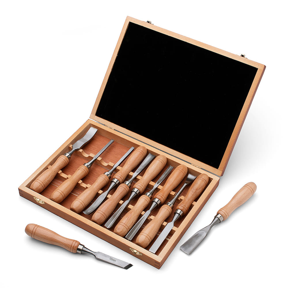 Complete Woodcarving Set | Set of 12 Chisels