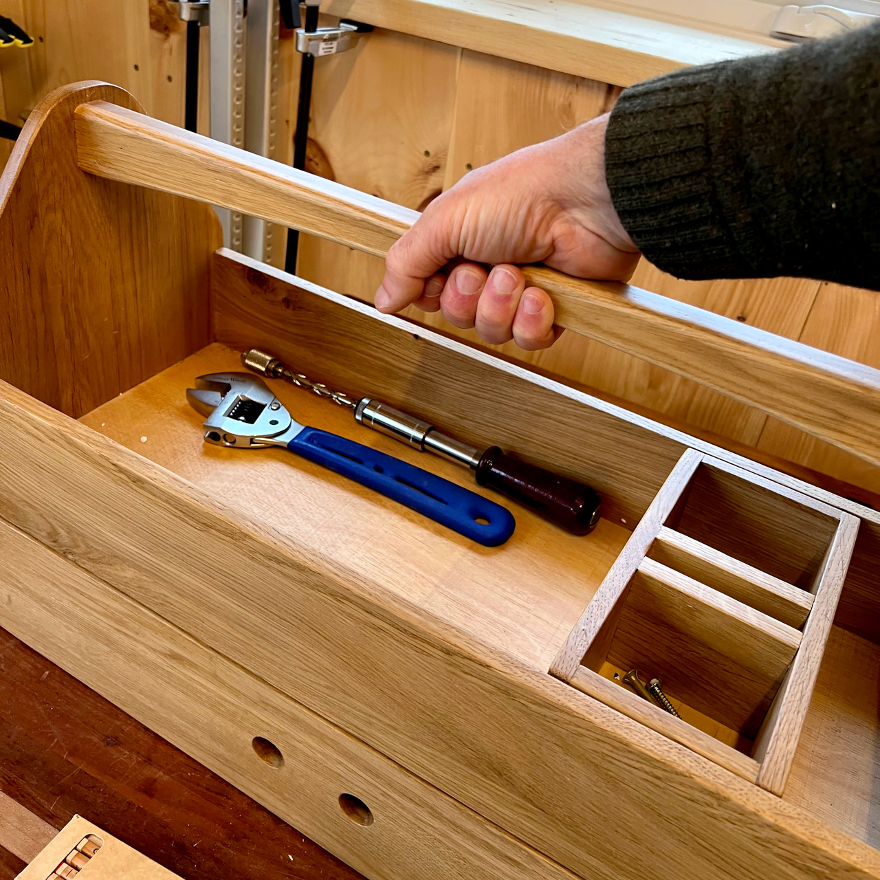 Old World Oak Tool Carrier - Garrett Wade