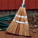 Heavy-Duty Garden & Garage Broom - Piassava bristles