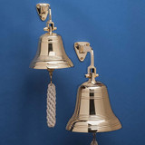 7" Wide Solid Brass Bell