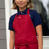 USA Made Kid's Shop Apron - Red