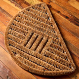 Coir and Stainless Steel Half-Round Spiral Doormat