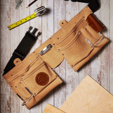 Garrett Wade 13 Compartment Suede Tool Belt