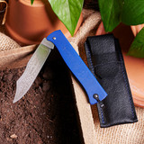 Blue Douk Douk Knife with Leather Sheath