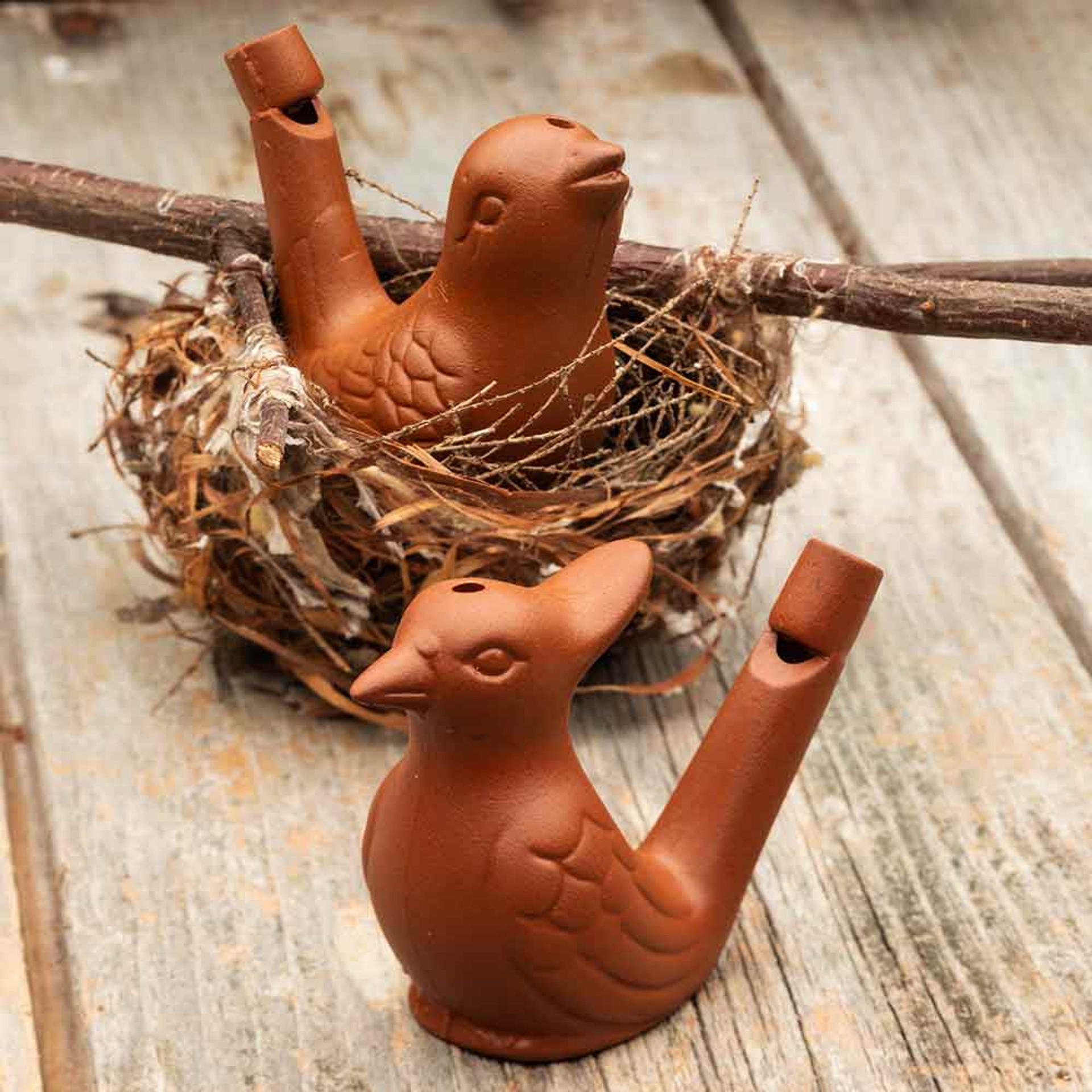 Melodious Clay Bird Whistles 