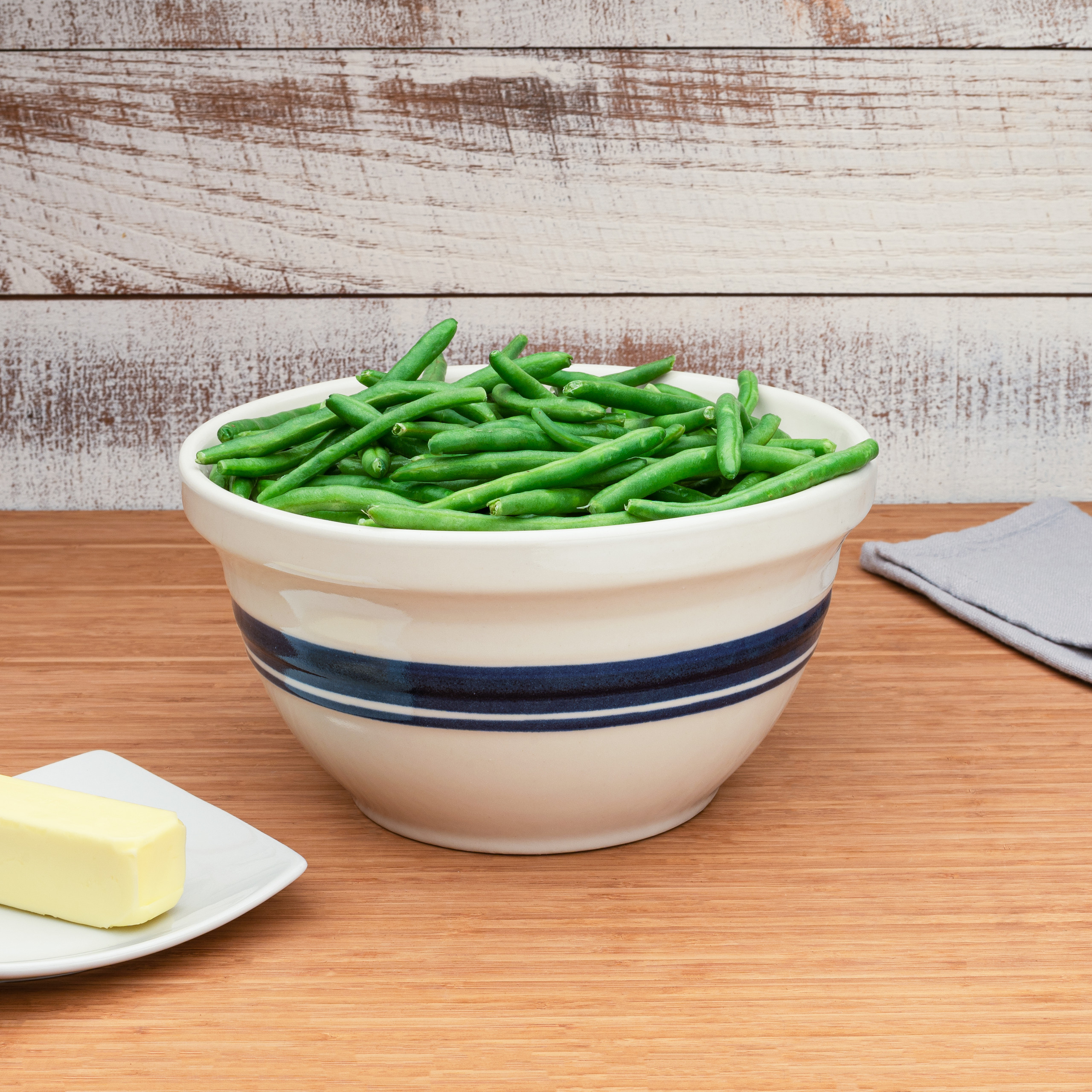 USA Made Classic Stoneware Bowls in Three Sizes