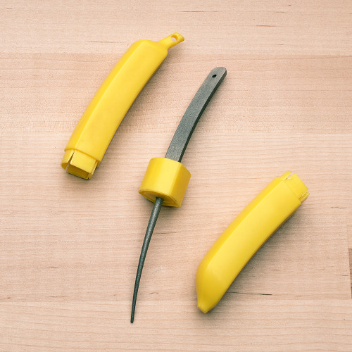 The Banana-Shaped Sharpening Miracle - sharpens edges and tools