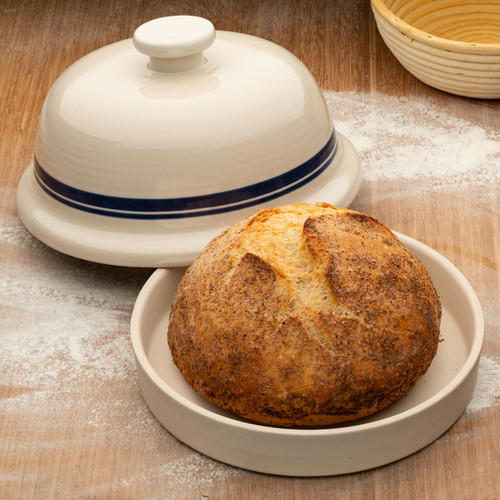 USA Made Stoneware Bread-Baking Cloche