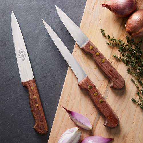 Set of Three Vintage Rosewood Kitchen Knives