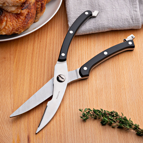 Poultry Shears Stainless Steel With  Plastic Handles