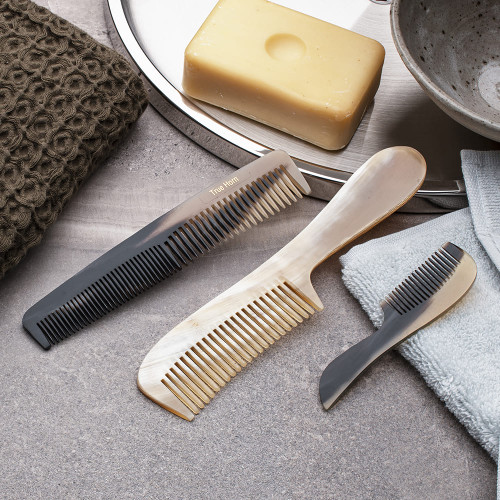 Horn Comb Grooming Set - Made in France