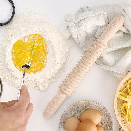 Italian Beechwood Pasta Rolling Pins Set