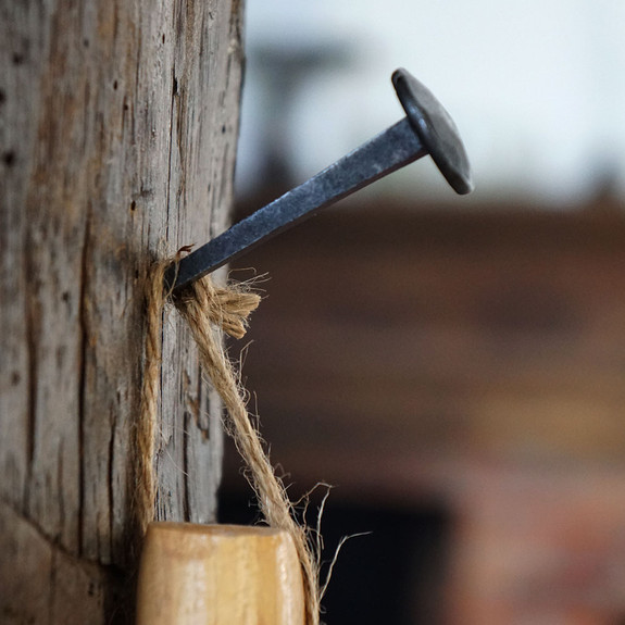 Hand-Cut Forged Black-Iron "Hangers"