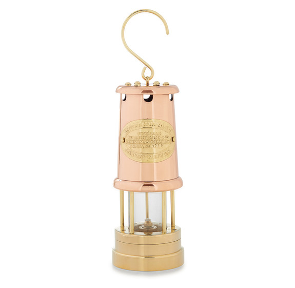 8" Brass & Copper Oil Lamp