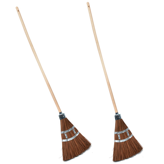 Two Long-Lasting Garden Brooms